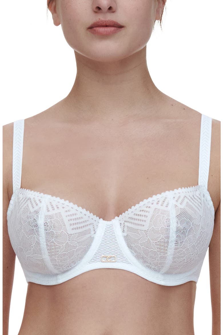 Origins Underwire Unlined Demi Bra, Main, color, WHITE