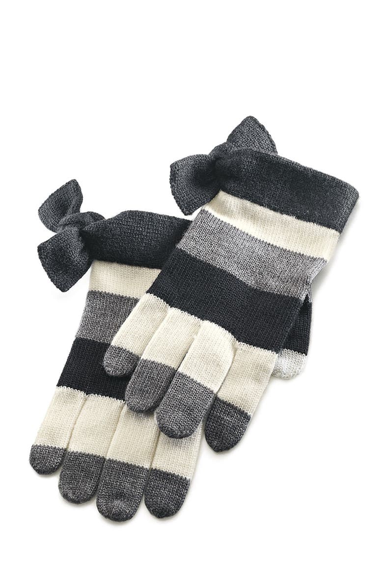 bow tech gloves, Alternate, color, BLACK
