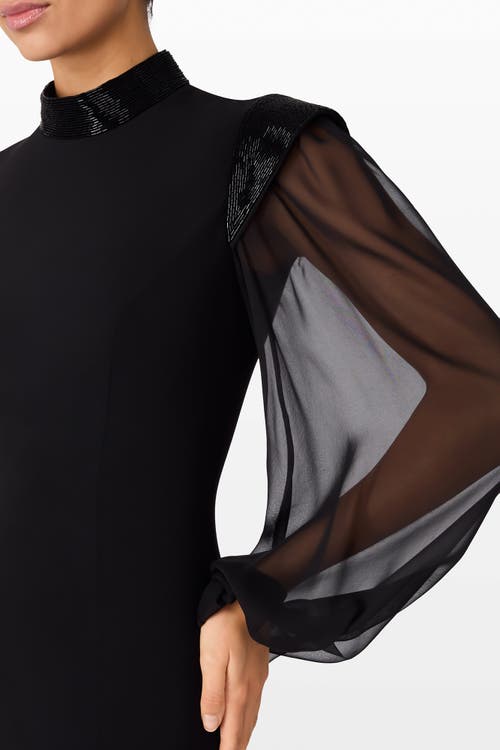 Jenny Packham Isabelle Maxi Dress In Black