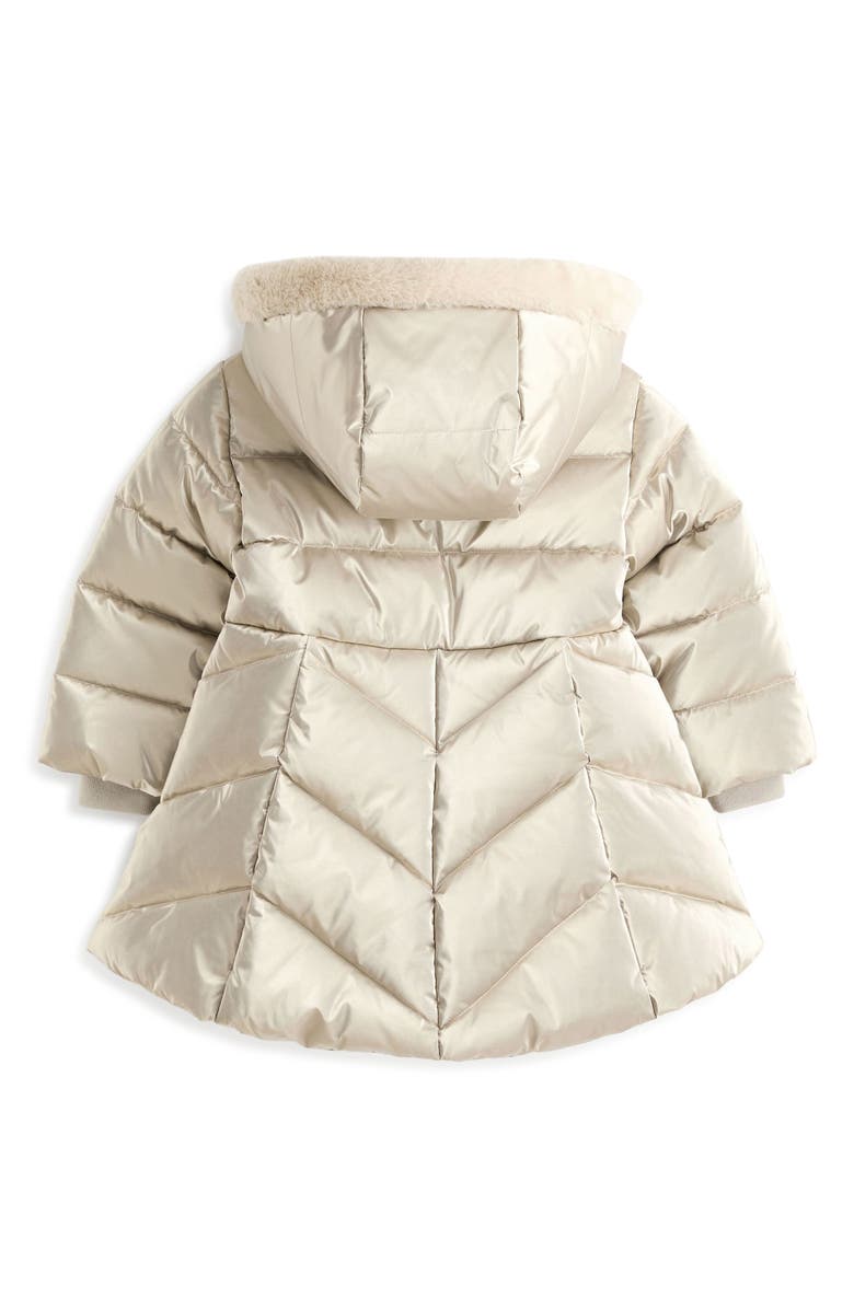 NEXT Kids' Quilted Hooded Puffer Jacket, Alternate, color, Taupe