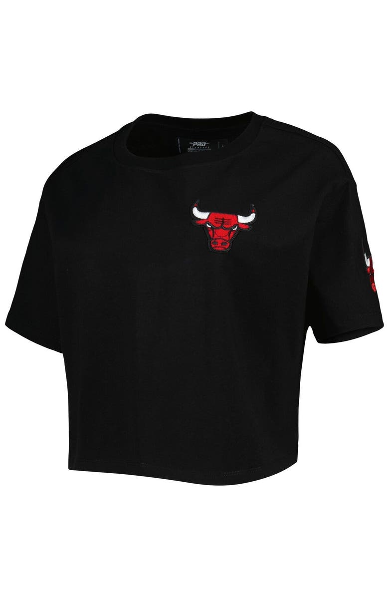 PRO STANDARD Women's Pro Standard Black Chicago Bulls Classics Boxy T-Shirt, Alternate, color, 