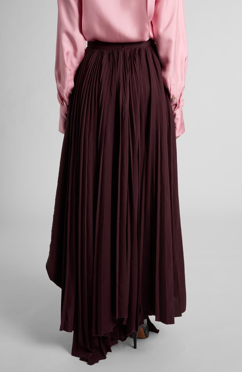 Asymmetric Pleated Skirt