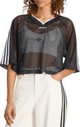 adidas Originals Mesh Crop Jersey Top