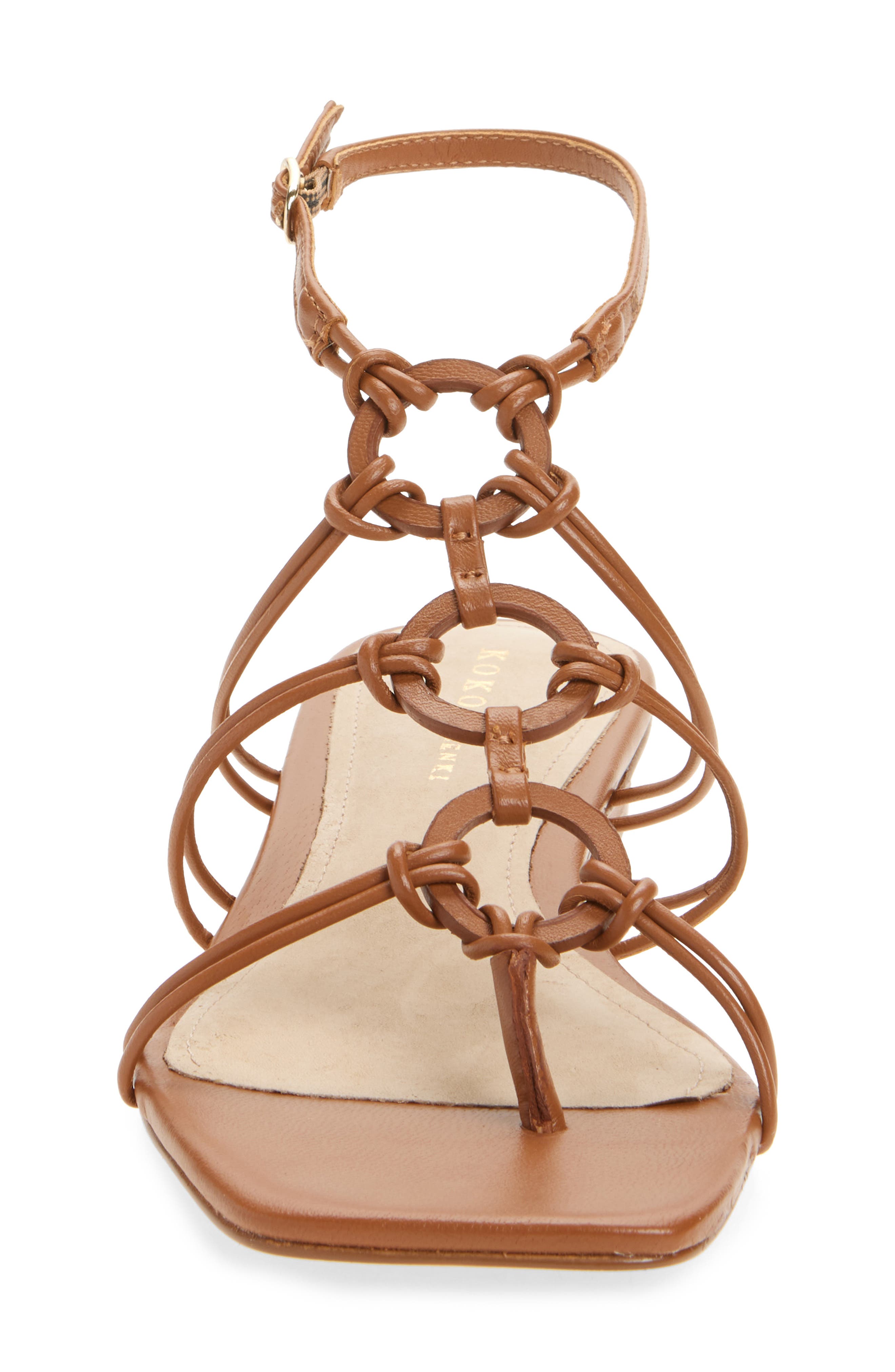 KOKO + PALENKI Catia Ankle Strap Thong Sandal, Alternate, color, 