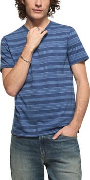 Lucky Brand Stripe Crewneck T-Shirt