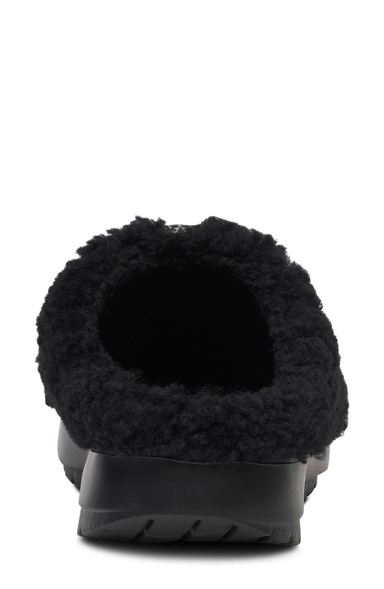 Oocoozie High-Pile Fleece Slipper, Alternate, color, BLACK