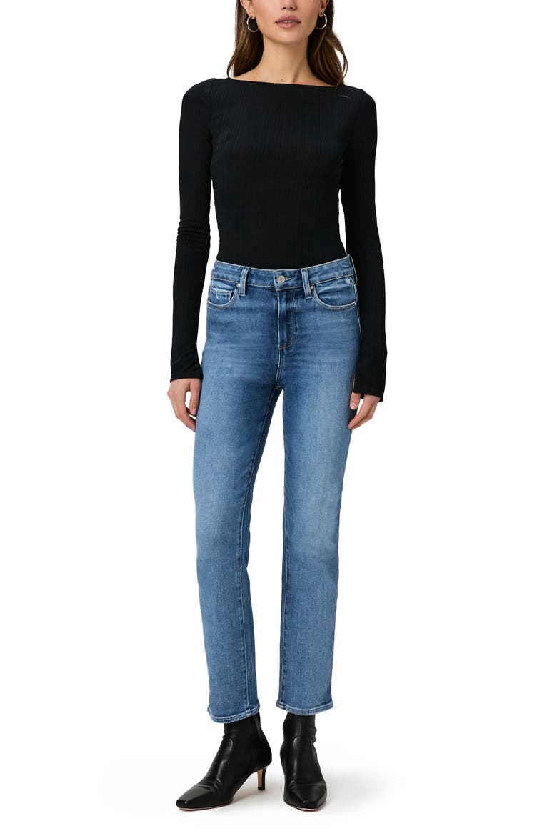 Cindy Straight Leg Jeans, Alternate, color, OLIVIN DISTRESSED