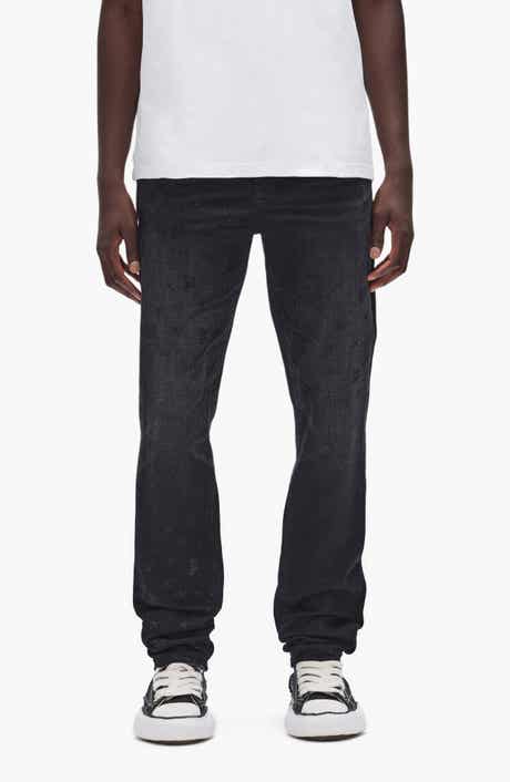 Monogram Bling Slim Straight Leg Jeans