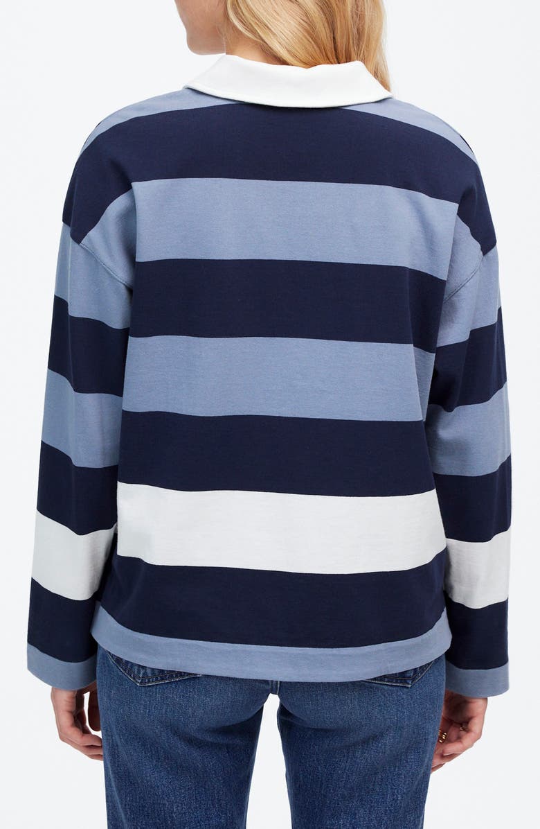 Madewell Long Sleeve Rugby Polo Shirt, Alternate, color,