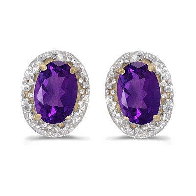 0.90ct/ Amethyst/Yellow Gold
