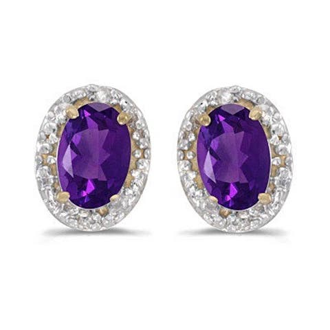 14K Gold Diamond & Gemstone  Earrings