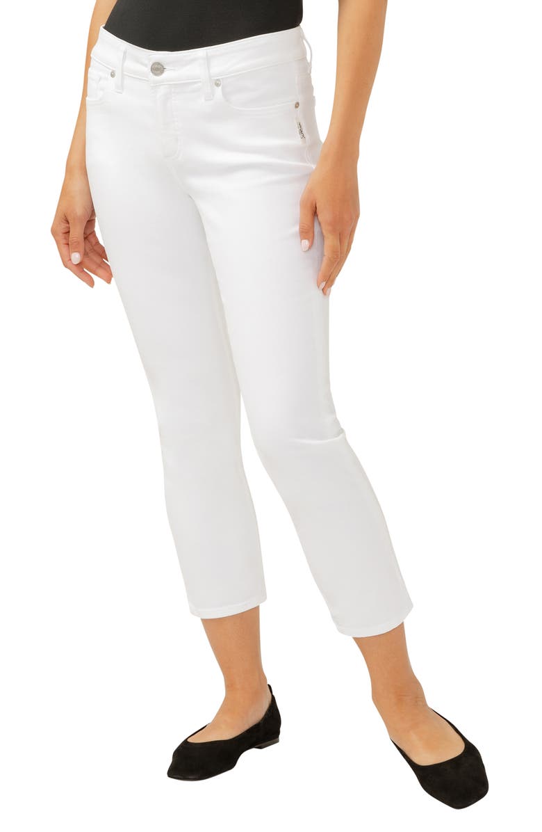 Silver Jeans Co. Elyse Curvy Mid Rise Capri Jeans, Alternate, color, 