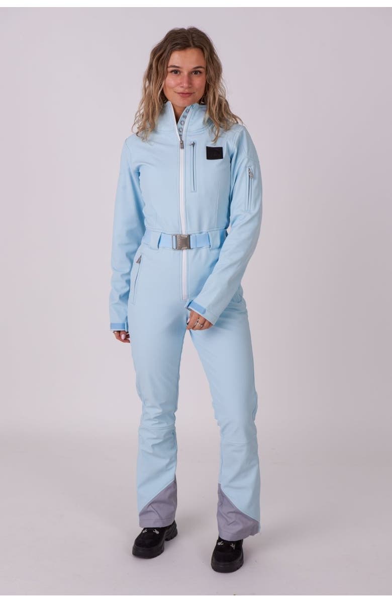 OOSC Chic Ski Suit, Main, color, Ice Blue