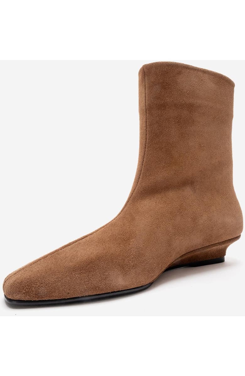 Forever & Always Shoes Nacho Leather Ankle Boot, Alternate, color, Cognac Suede