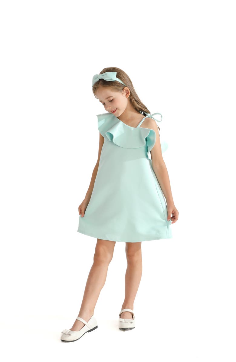 Tulleen Petulla Dress, Alternate, color, Green