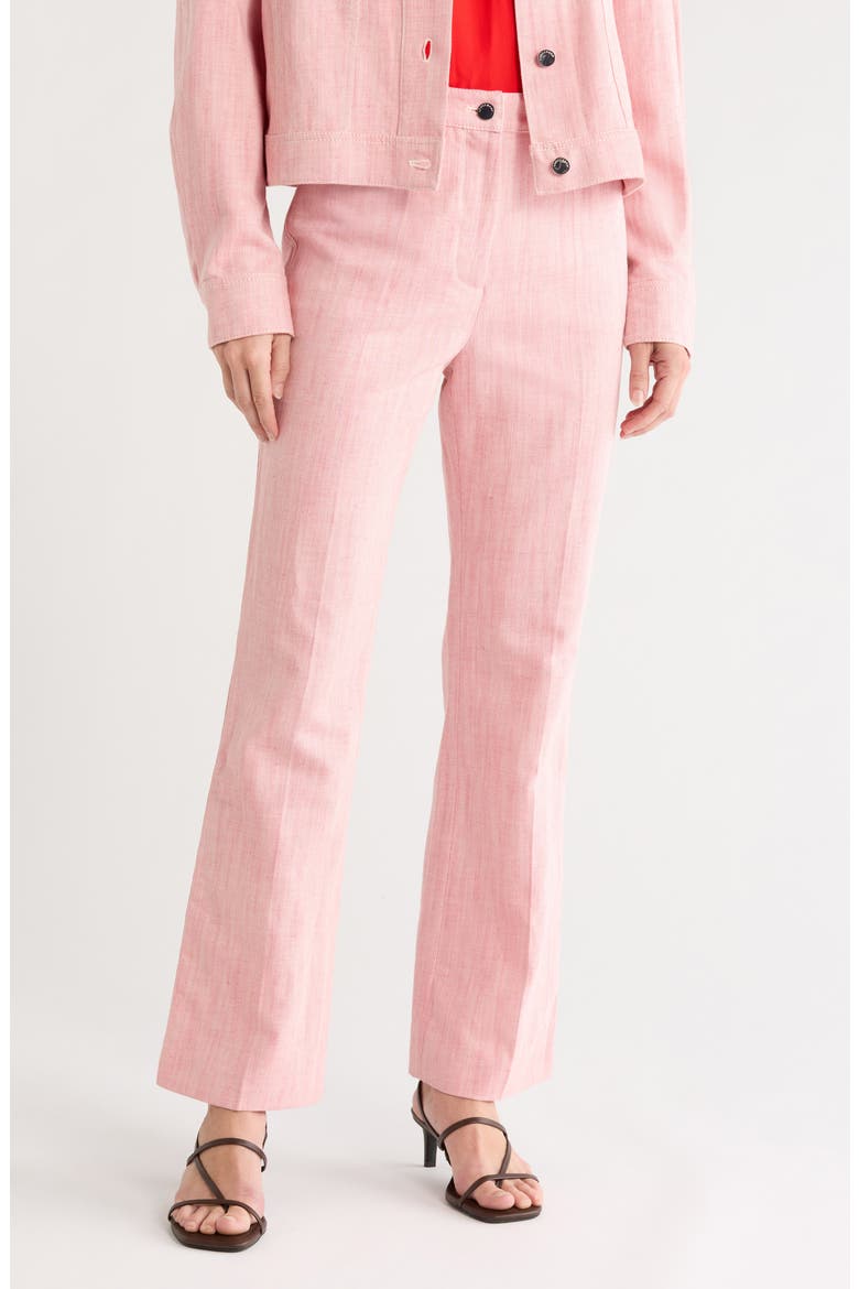Cotton & Linen Pants, Main, color, PINK