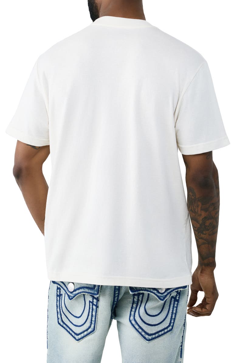 True Religion Checkered Buddha Cotton Graphic T-Shirt, Alternate, color,