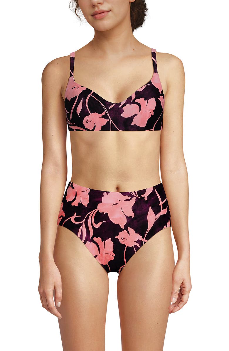 Lands' End Andie x   Tugless Molki Bikini Top, Alternate, color, 