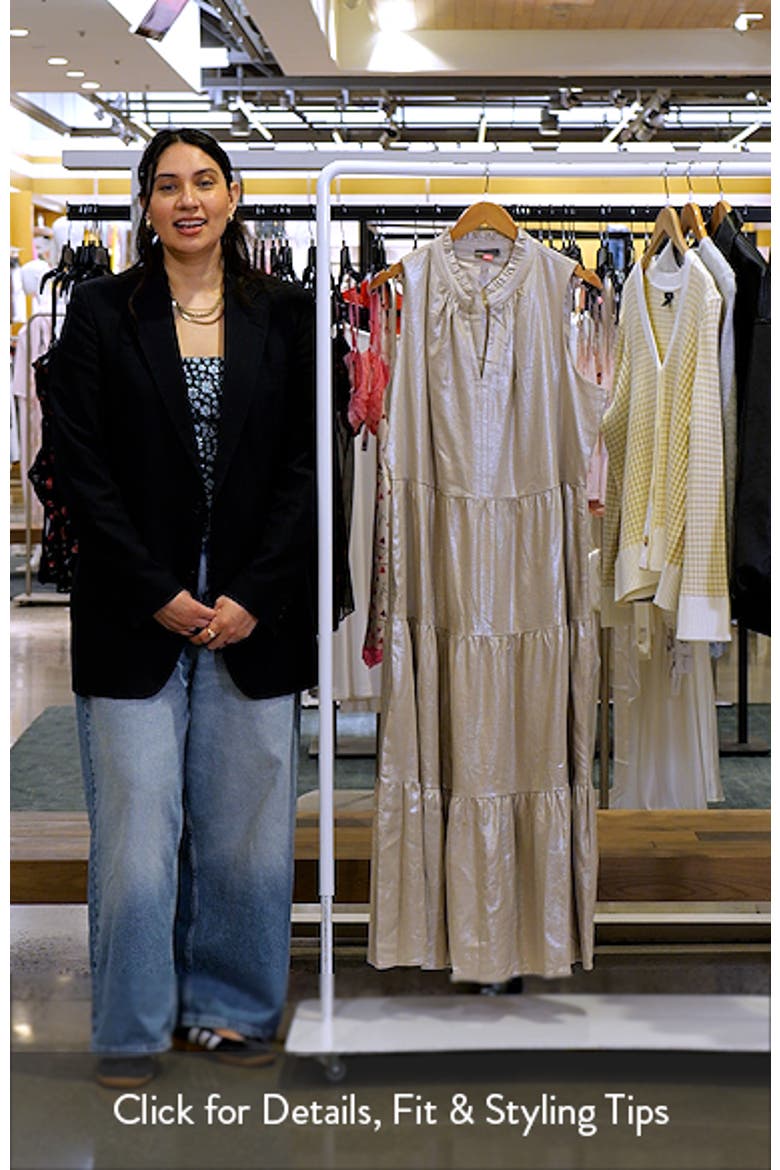 Linen Blend Tiered Maxi Dress video
