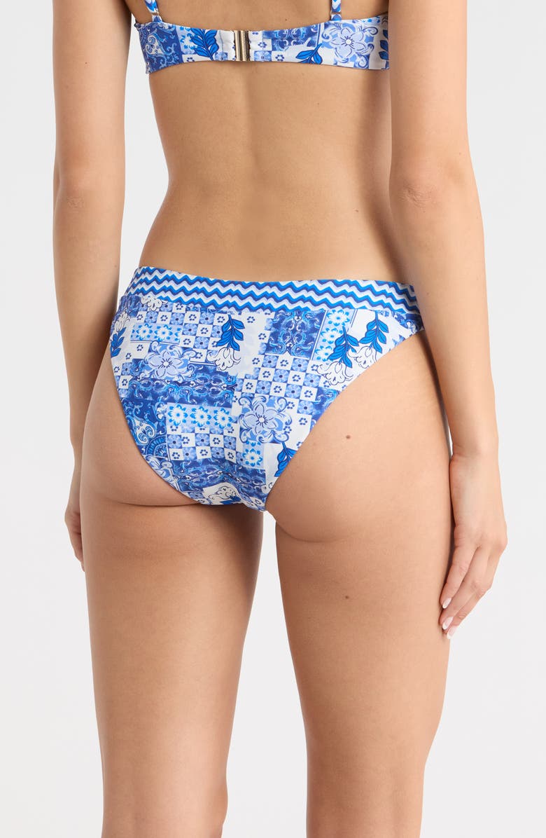 Ramy Brook Isla Printed Hipster Bikini Bottoms, Alternate, color, Ocean Combo
