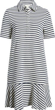 Caslon® Henley Short Sleeve Polo Dress