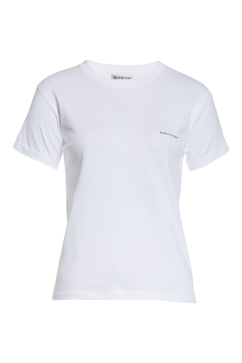Small Logo Tee, Alternate, color, WHITE