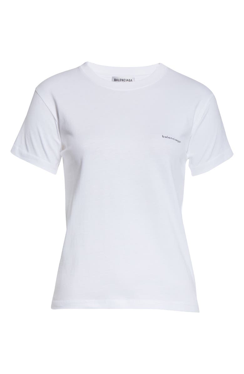 Balenciaga Small Logo Tee, Alternate, color, 