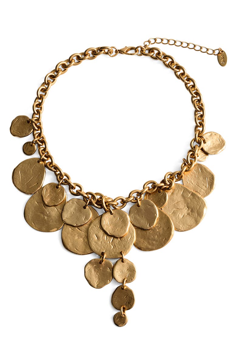 MANGO Coin Waterfall Necklace, Main, color,