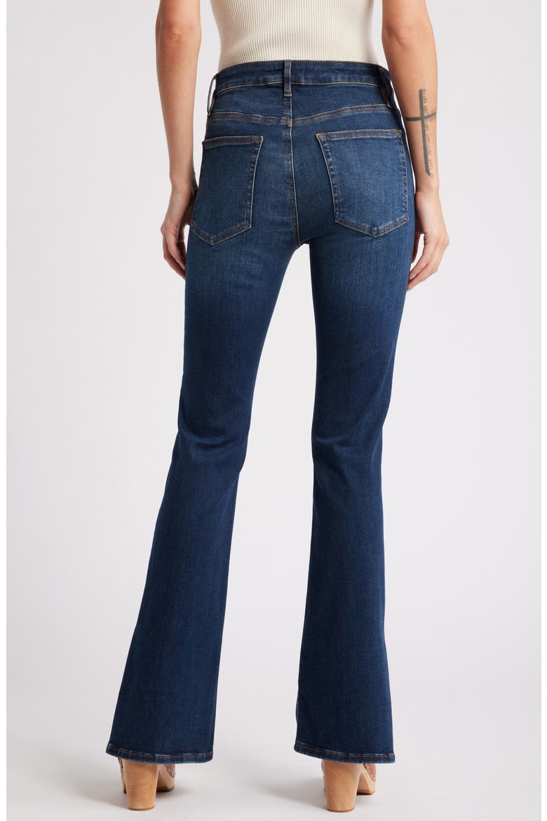 Le Mini Boot Split Hem Bootcut Jeans, Alternate, color, MOONFLOWER