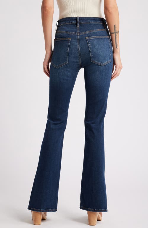 Shop Frame Le Mini Boot Split Hem Bootcut Jeans In Moonflower