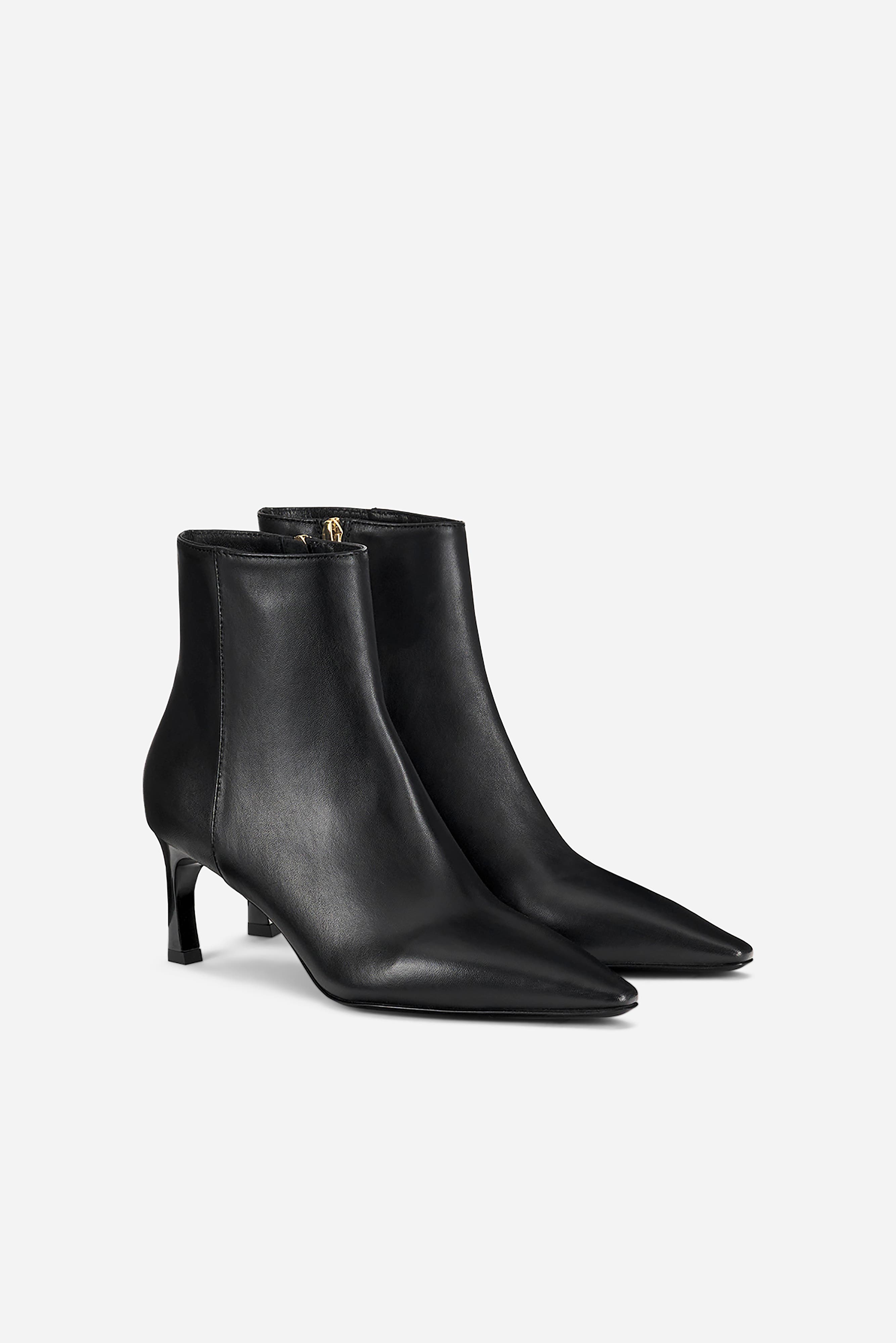 AGL Taylor Heeled Ankle Boot in Nappa Leather, Alternate, color, Black