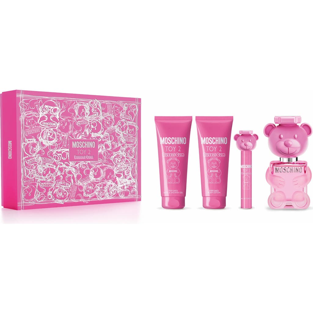 Moschino Toy 2 Bubble Gum Eau De Toilette Gift Set $166 Value In Transparent