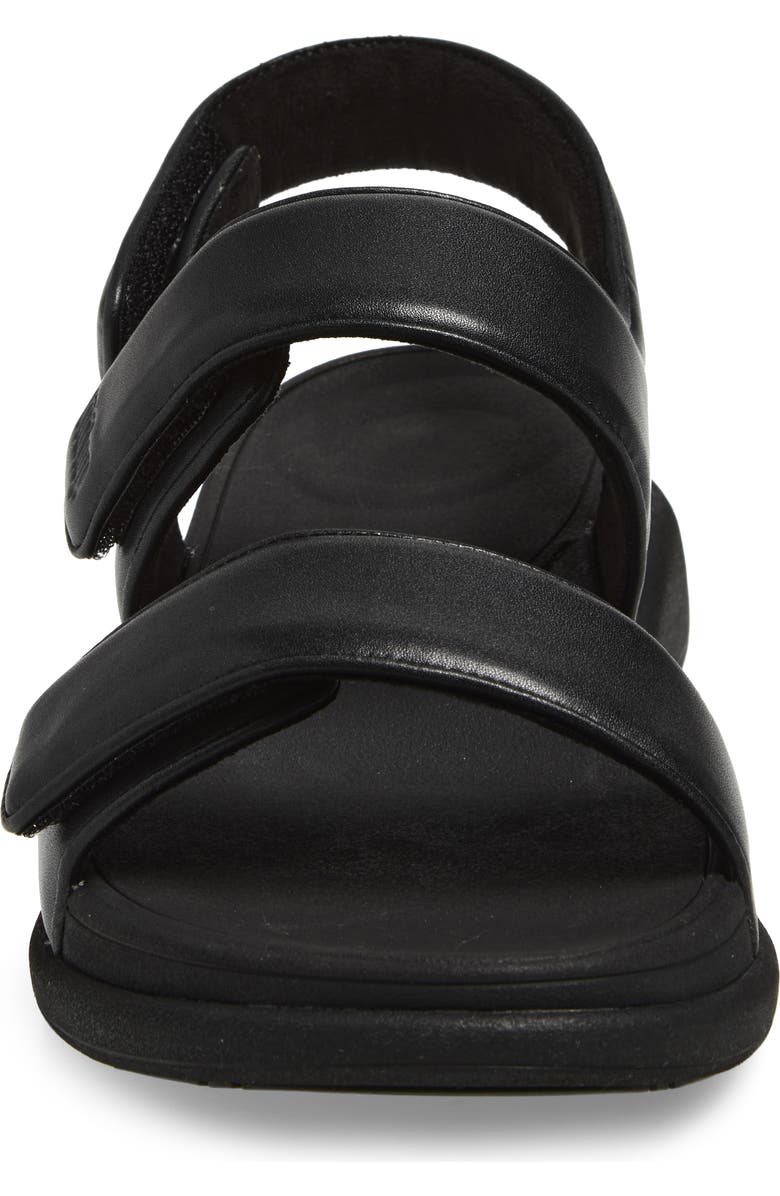 FitFlop F-Mode Go Adjustable Platform Flip Flop, Alternate, color, All Black