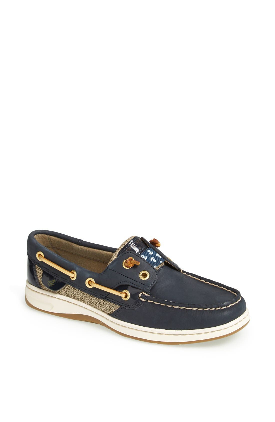Sperry Top-Sider® 'Rainbowfish' Boat Shoe, Main, color, NAVY ANCHORS