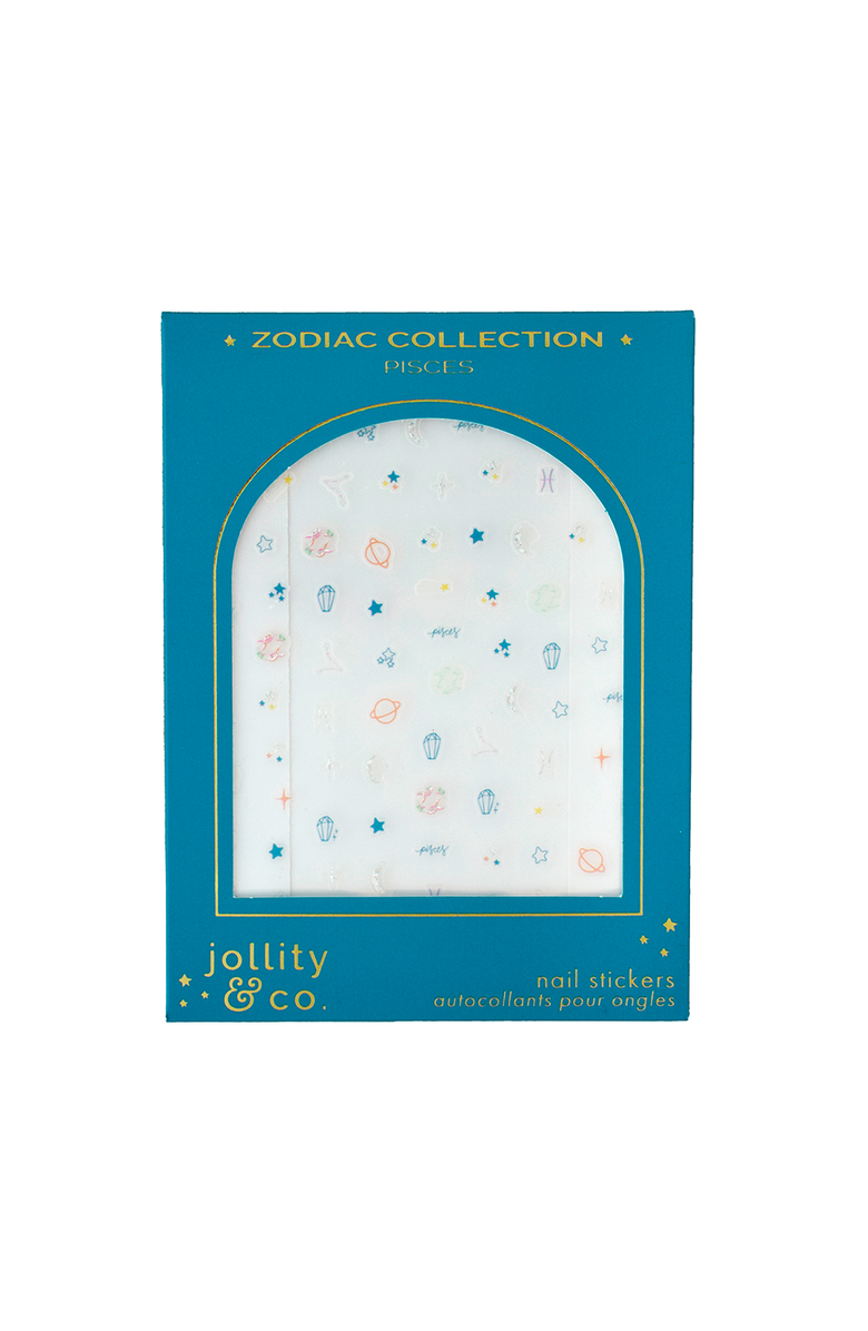 Jollity & Co. Zodiac Nail Stickers, Main, color, Pisces