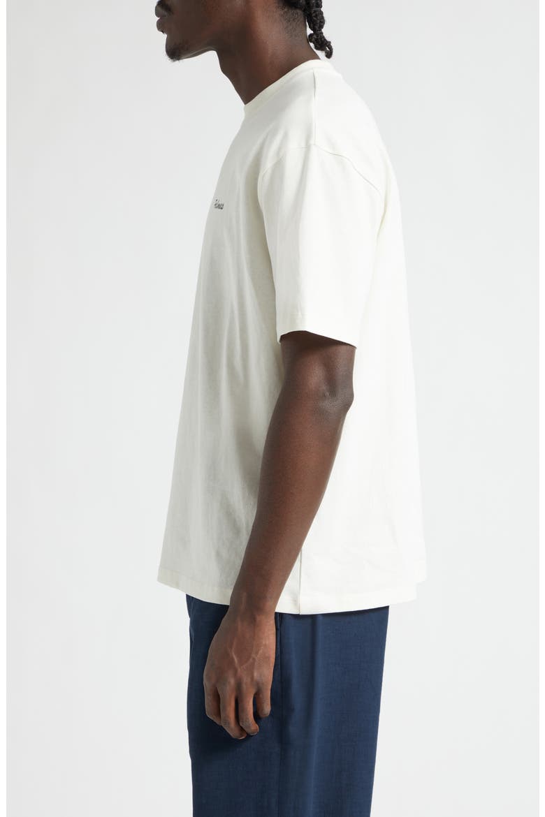 Pigment Dyed Cotton Logo T-Shirt, Alternate, color, OFF-WHITE