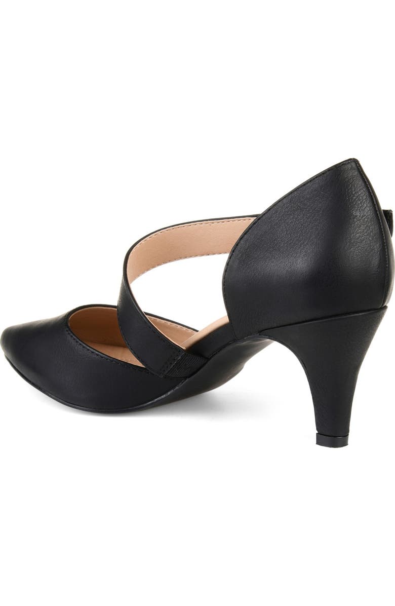 Journee Collection Tillis D'Orsay Pump, Alternate, color, Black
