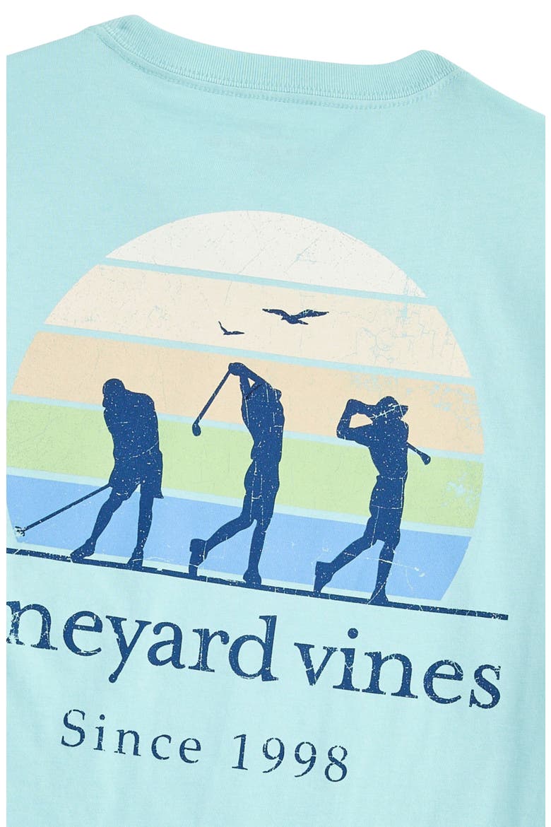 Golf Swing Graphic T-Shirt, Alternate, color, AQUA HAZE