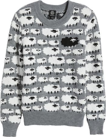 Bobeau Sheep Jacquard Sweater Nordstrom