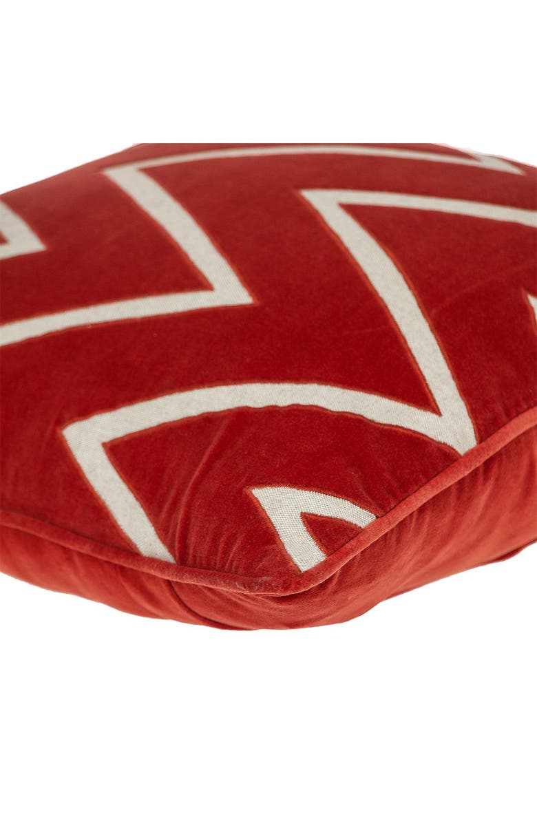 PARKLAND COLLECTION Onyx Crimson Throw Pillow, Alternate, color, Crimson