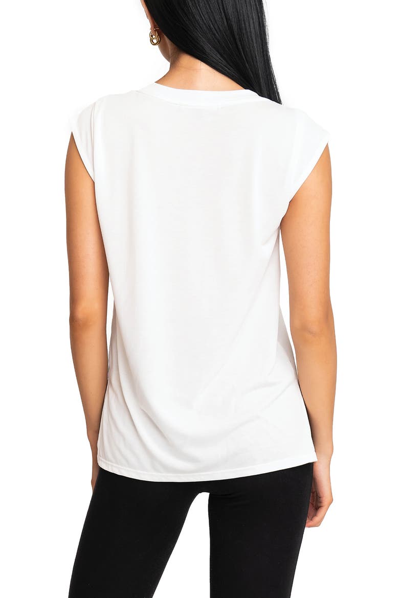 V-Neck T-shirt, Alternate, color, OFF WHITE