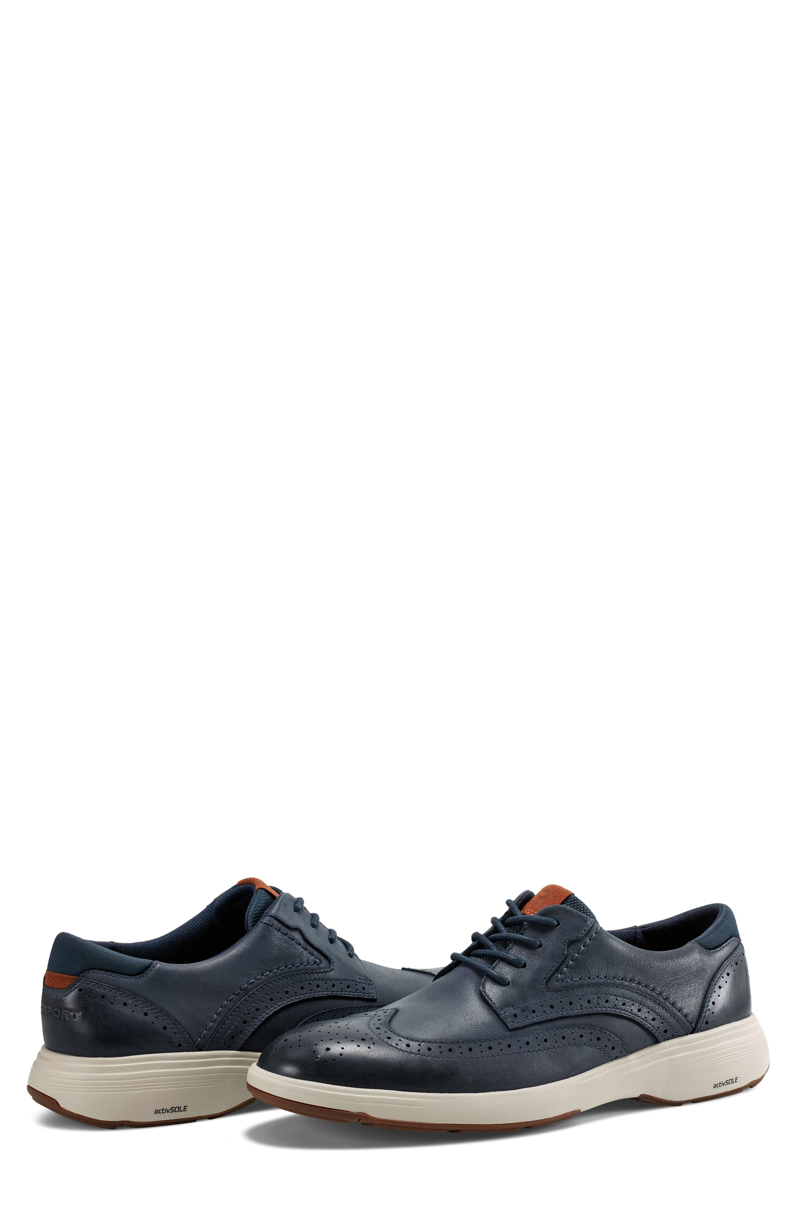 Noah Wingtip Derby, Alternate, color, DARK BLUE