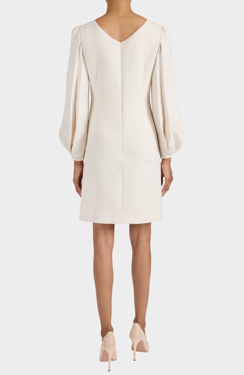 Santorelli Arana Shift Long Sleeve Dress In Multi