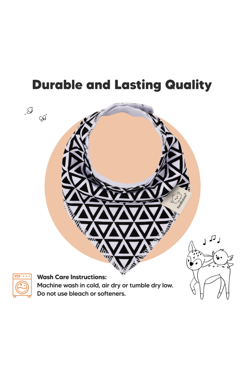 KeaBabies 10-Pack Organic Bandana Bibs, Alternate, color, Monos