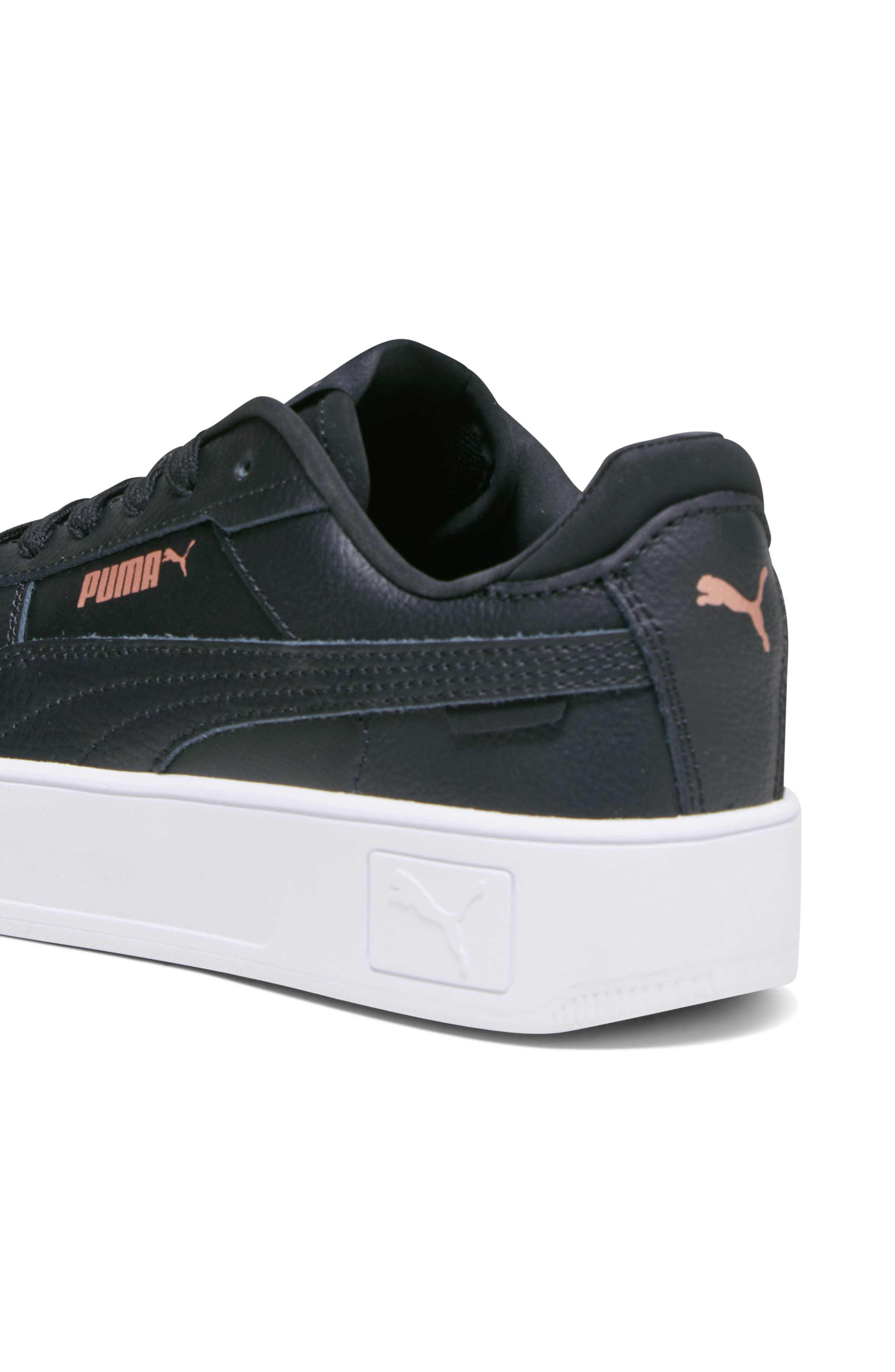 PUMA Kids' Carina Street Platform Sneaker, Alternate, color, Puma Black/ Black/ Rose Gold
