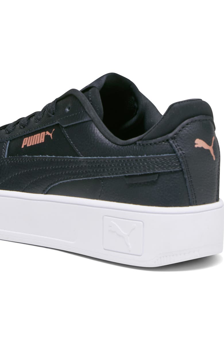 PUMA Kids' Carina Street Platform Sneaker, Alternate, color, Puma Black/ Black/ Rose Gold