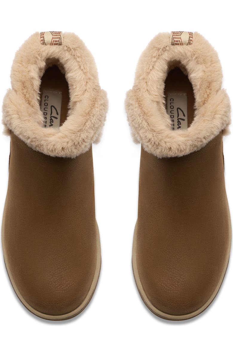 Clarks<sup>®</sup> Breeze Faux Fur Lined Boot - Wide Width Available, Alternate, color, Dark Tan Combi