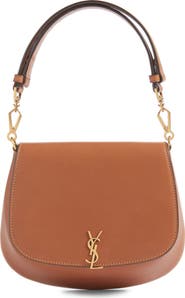 Saint Laurent Voltaire Leather Top Handle Bag