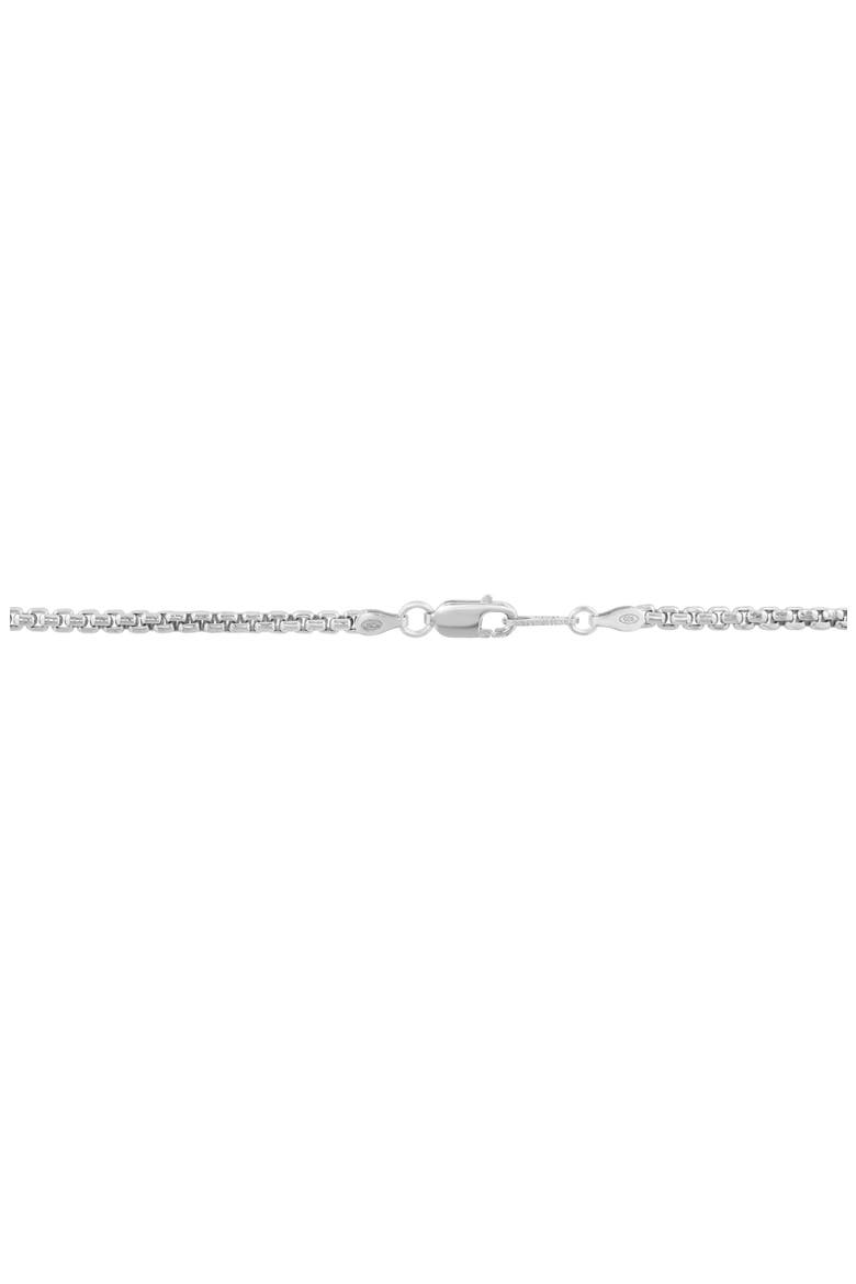 Men's Sterling Silver Onyx Lock Pendant Necklace, Alternate, color, BLACK