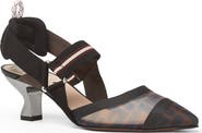Fendi Colibri Pointed Toe Slingback Pump